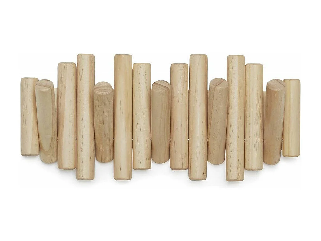 5-fach Kleiderhaken aus Holz "Hook"