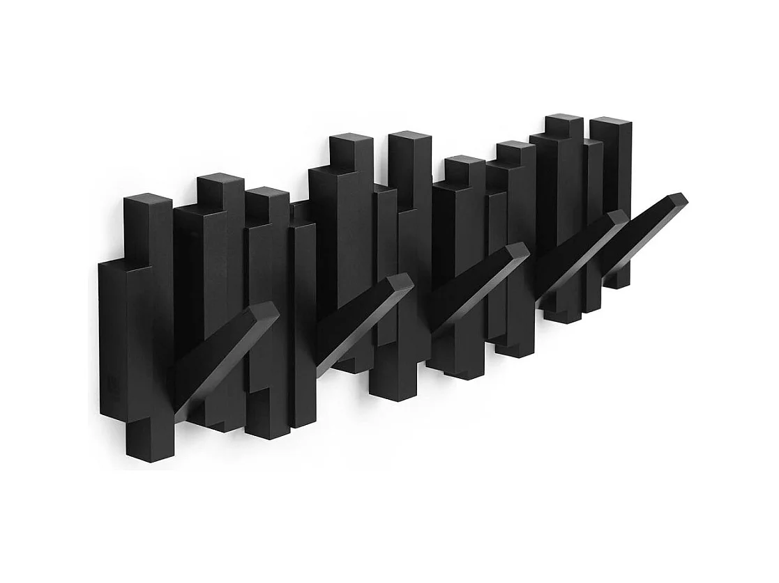 Perchero de diseño Sticks, montado en la pared