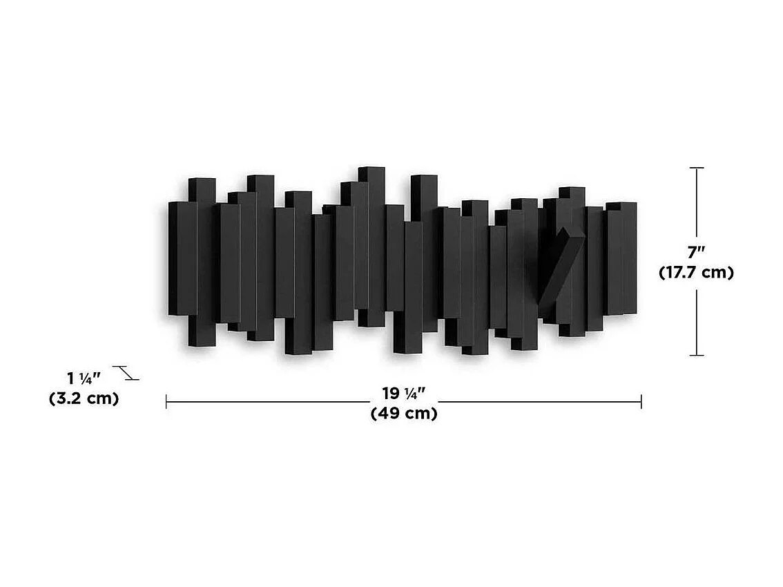 Porte manteau design mural Sticks