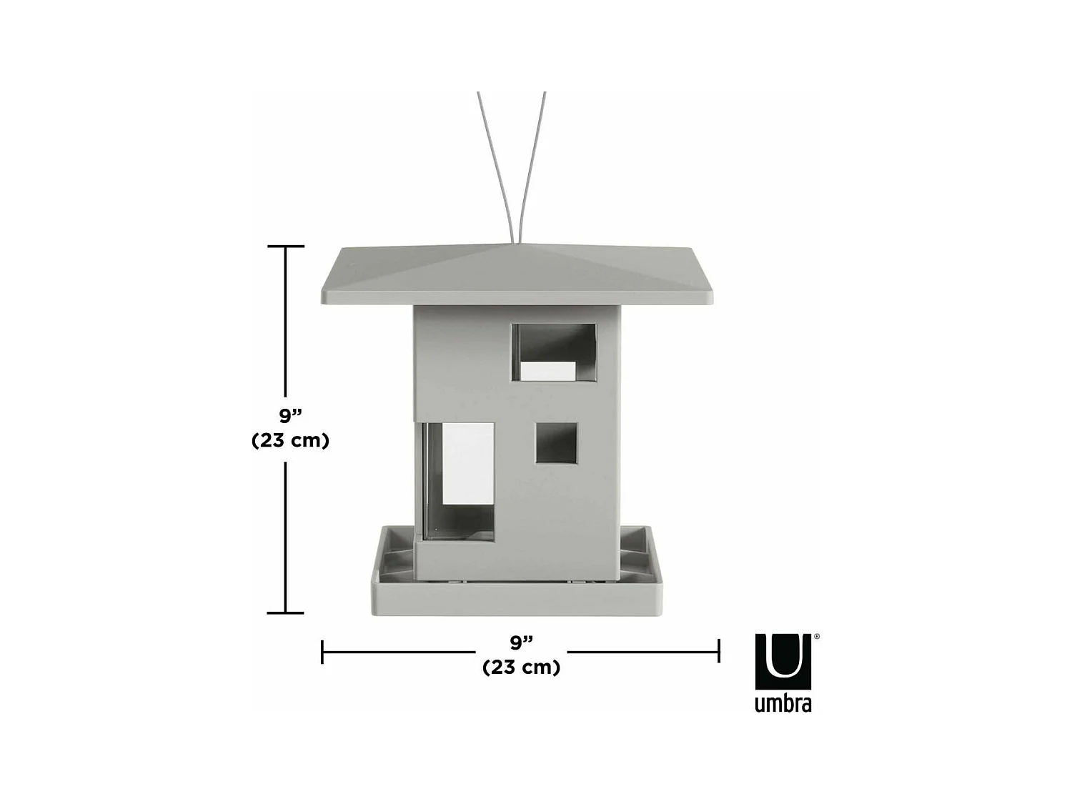 Mangeoire à oiseaux en ABS Café