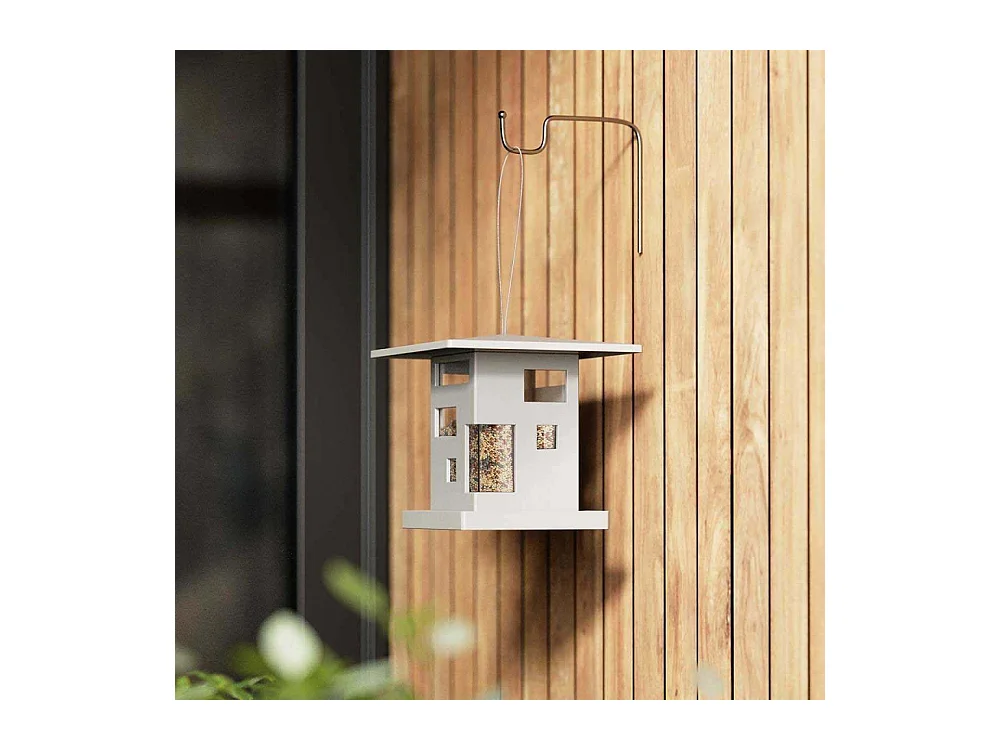 Mangeoire à oiseaux en ABS Café