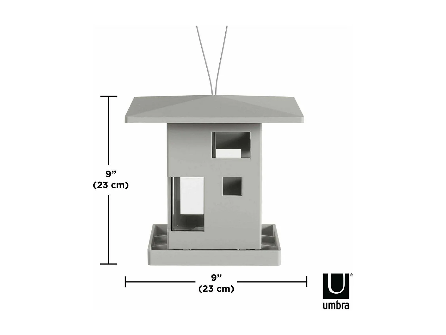 Mangeoire à oiseaux en ABS Café