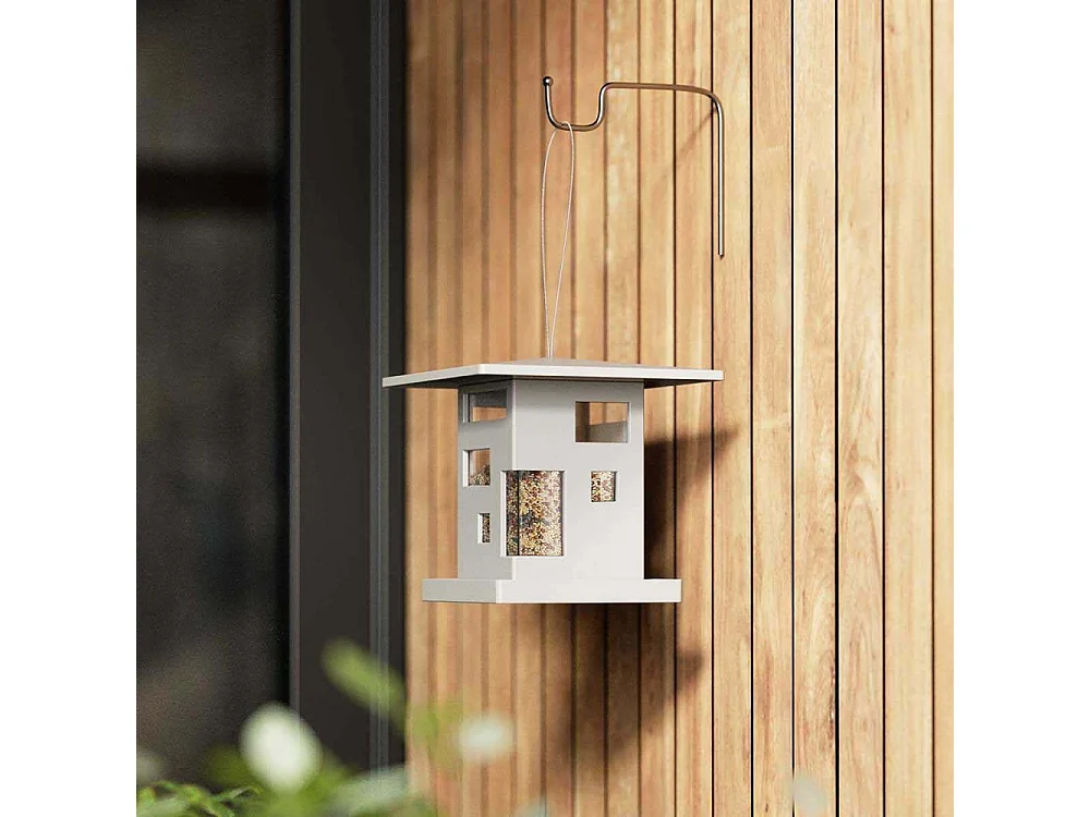 Mangeoire à oiseaux en ABS Café