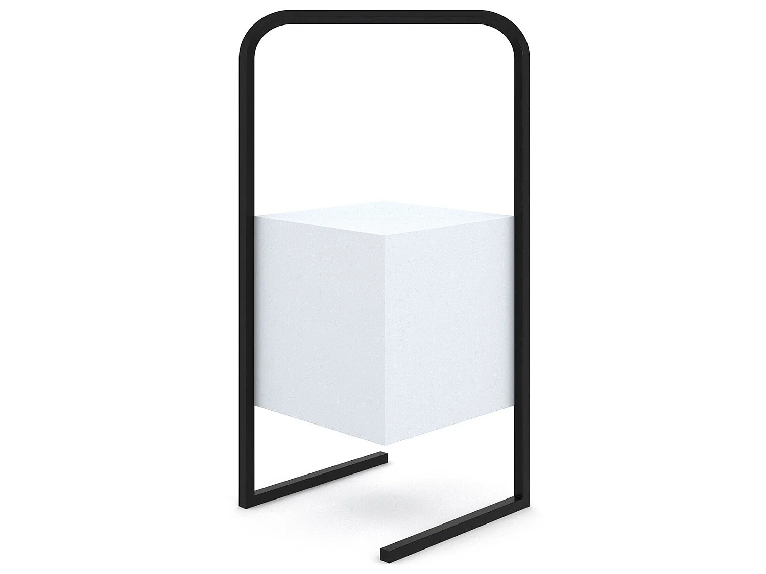 Lampe baladeuse extérieur de table carrée sans fil LED rechargeable, 7 couleurs - MIRA