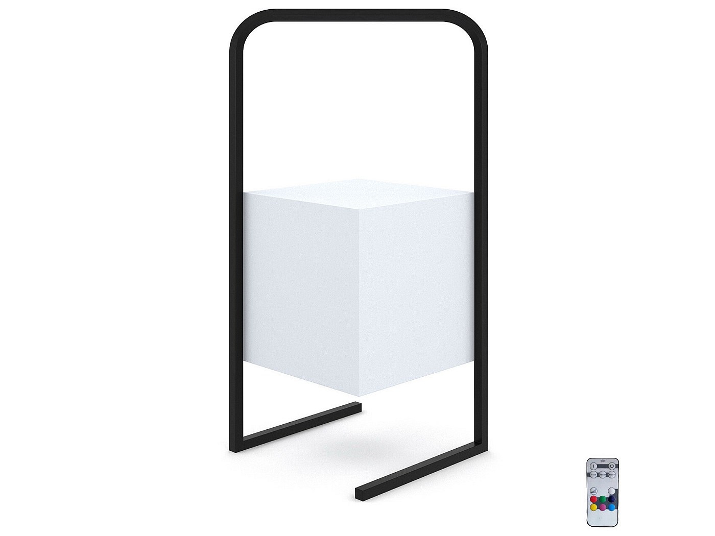 Lampe baladeuse extérieur de table carrée sans fil LED rechargeable, 7