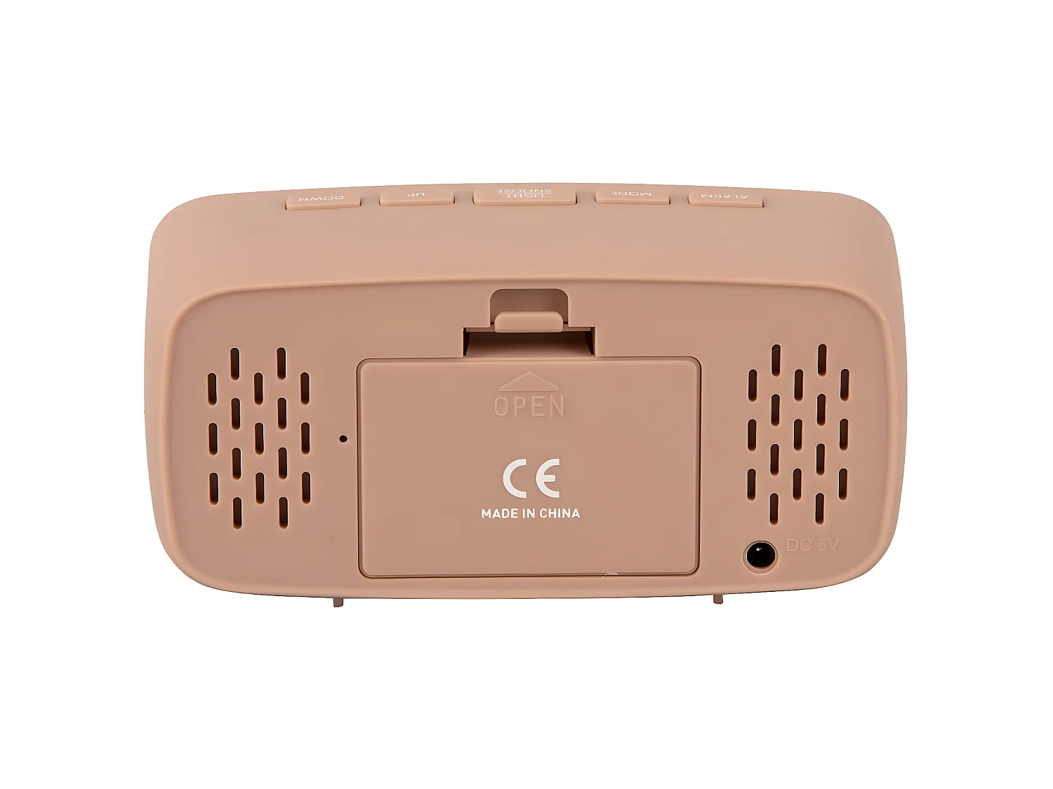 Sveglia ovale argentata a led in ABS