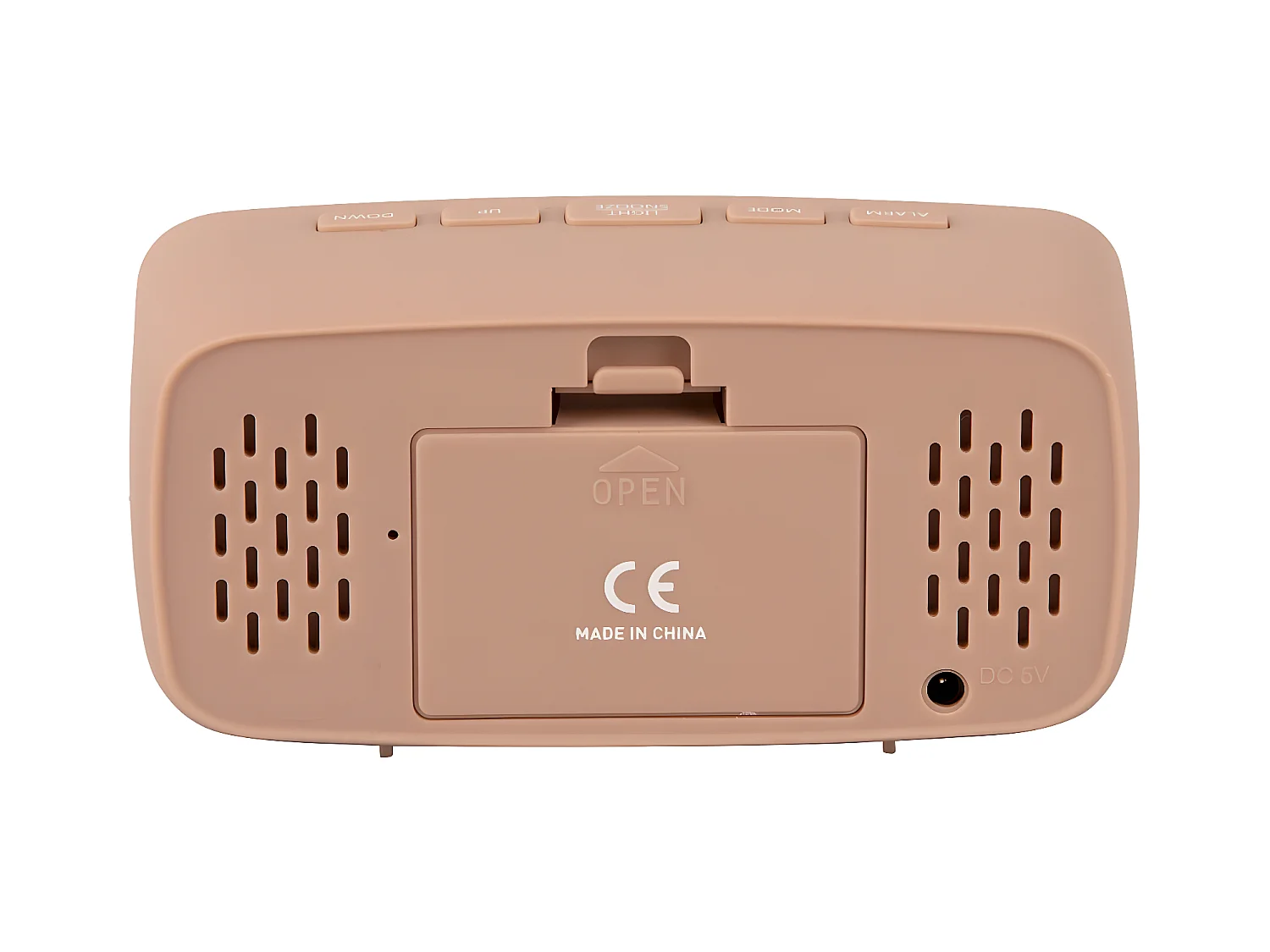 Sveglia ovale argentata a led in ABS