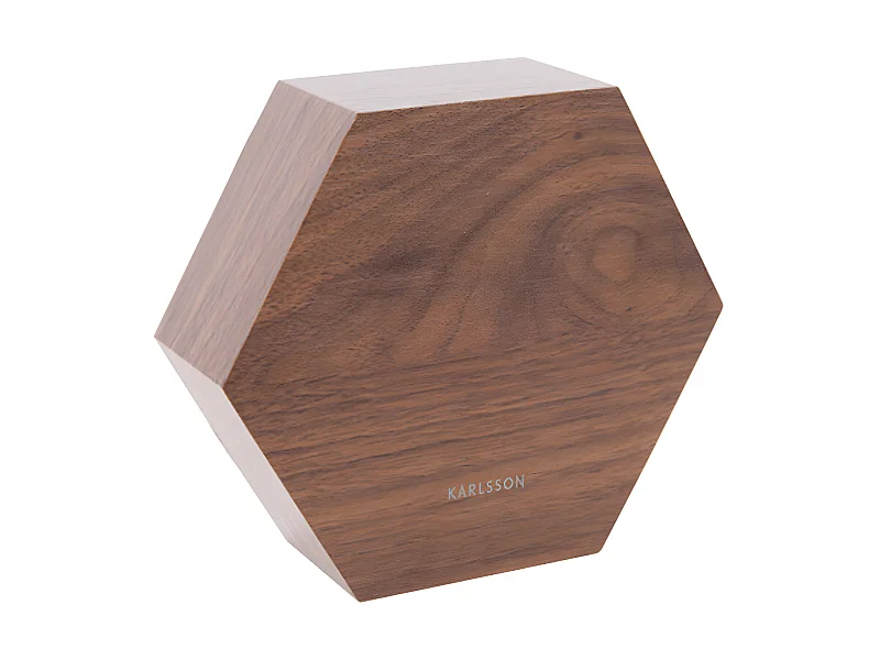 Sveglia esagonale in legno