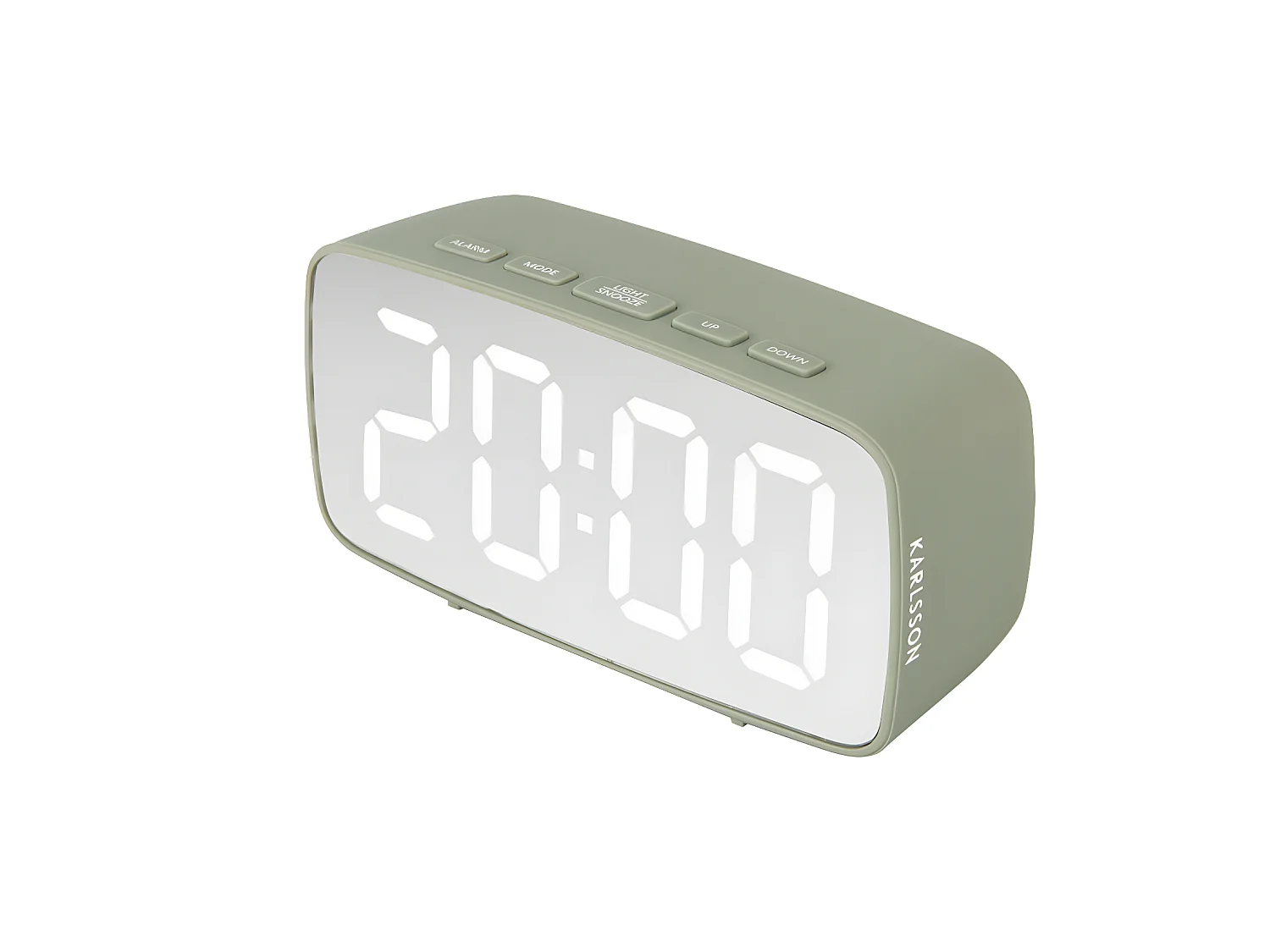 Horloge digitale Silver mirroir à LED - Hauteur 6 cm - PRESENT TIME