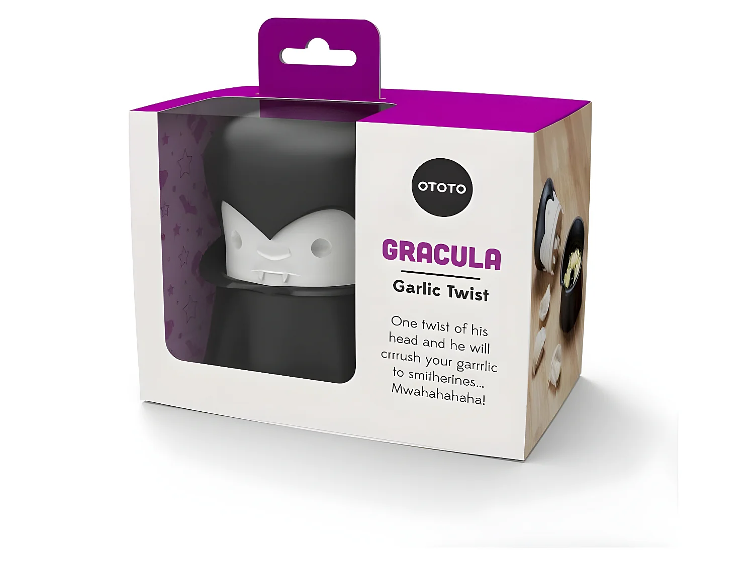 Grinder écraseur d'ail Gracula Noir  PA Design