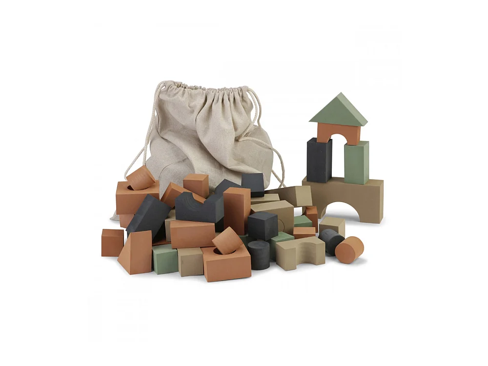 Jeu de construction Building Blocks Multicolore  By Lille Vilde