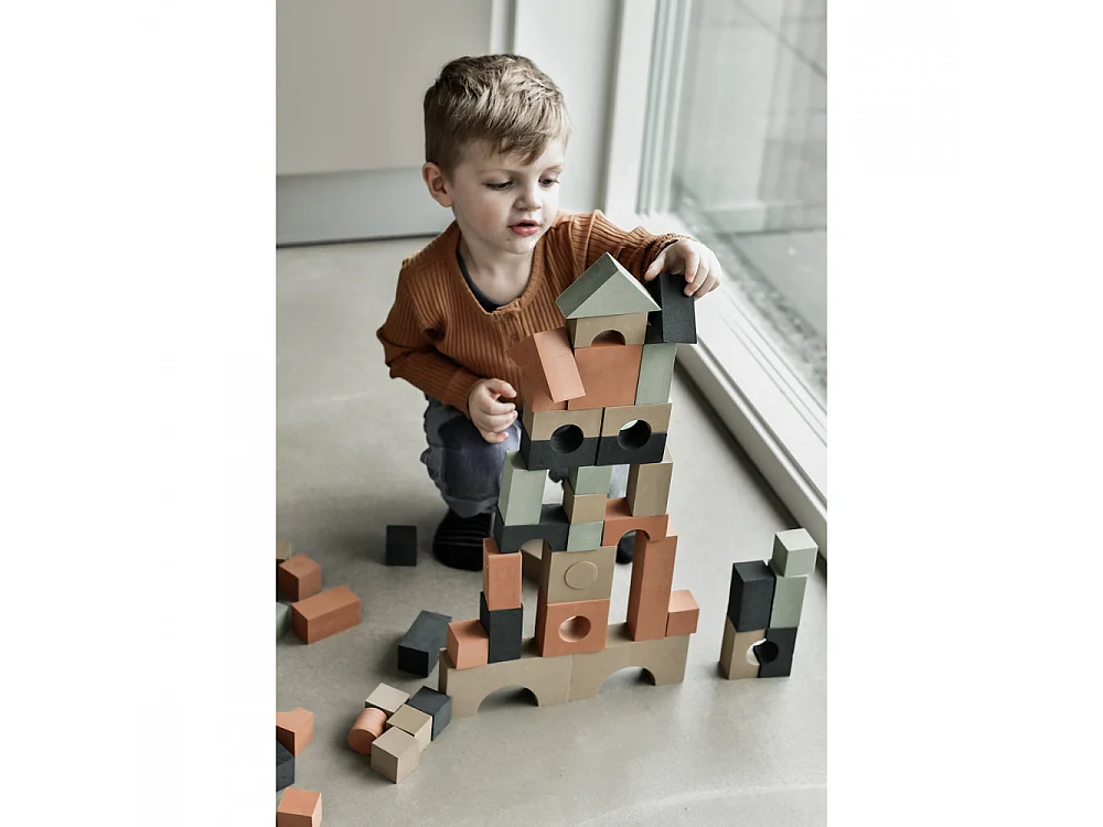 Jeu de construction Building Blocks Multicolore  By Lille Vilde