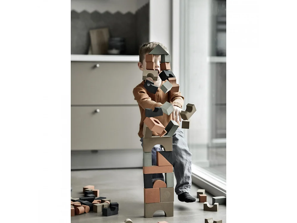 Jeu de construction Building Blocks Multicolore  By Lille Vilde