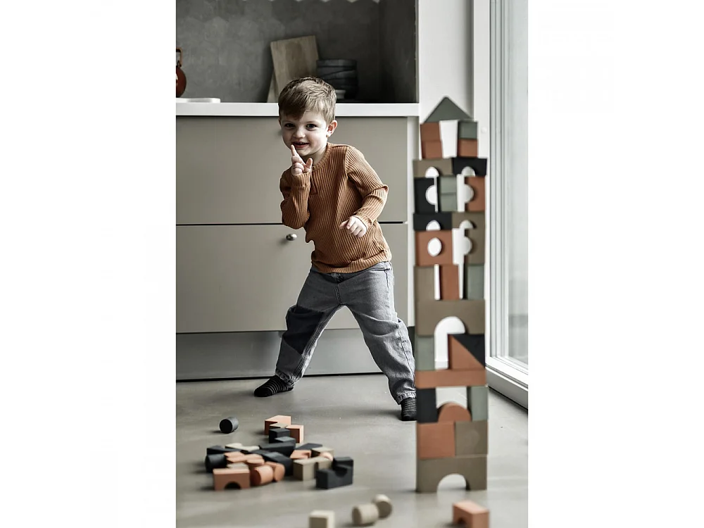 Jeu de construction Building Blocks Multicolore  By Lille Vilde