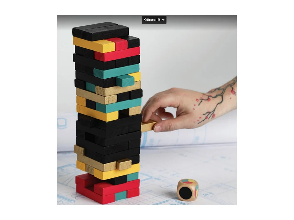 Jeu de Tumbling Blocks Multicolore  Gentlemen's Hardware