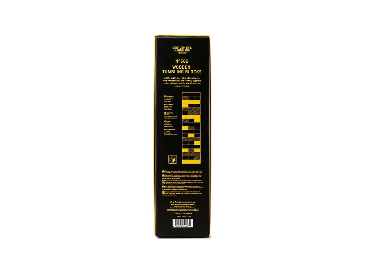 Jeu de Tumbling Blocks Multicolore  Gentlemen's Hardware