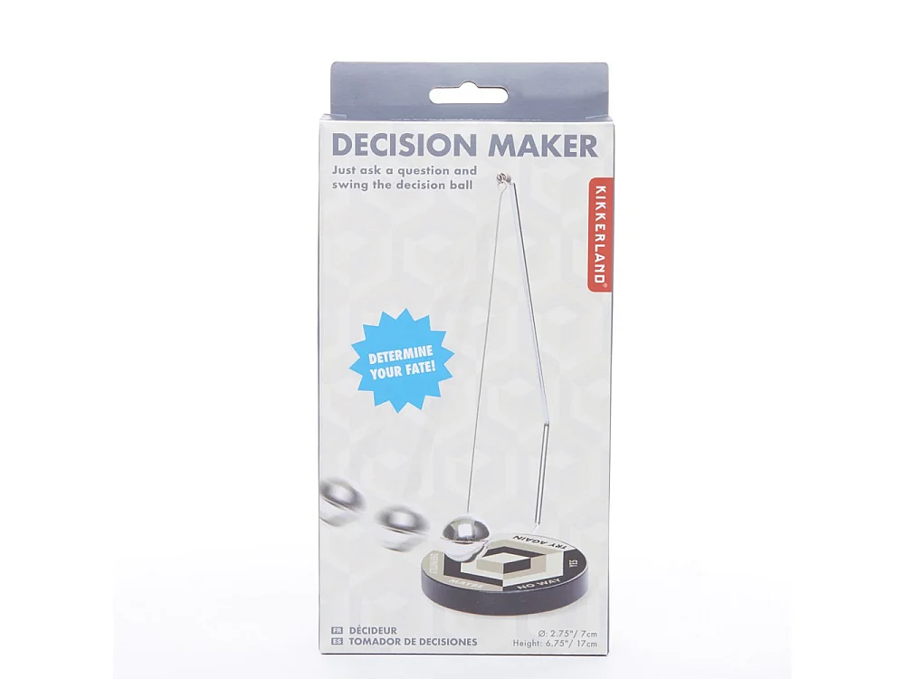 Pendule de décision Argent  Kikkerland