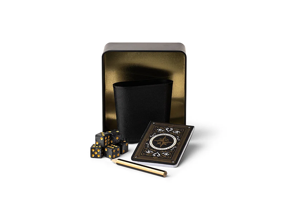 Jeu de dés Push your Luck Noir  Gentlemen's Hardware