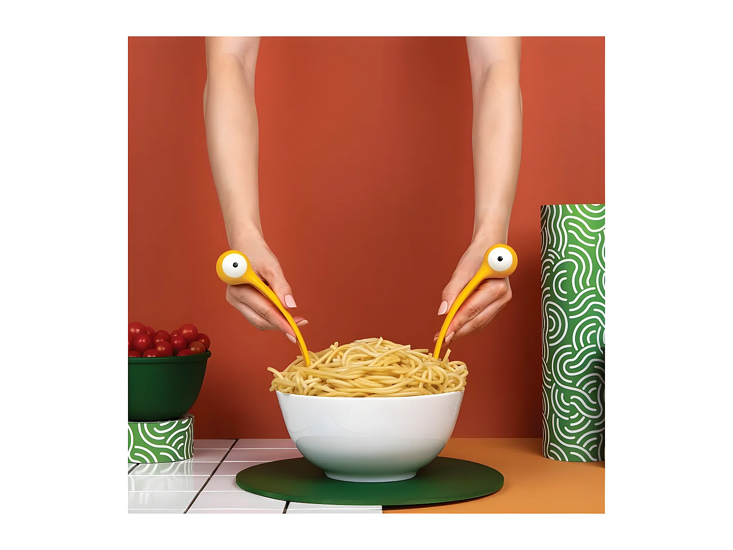 Cubiertos pasta monsters