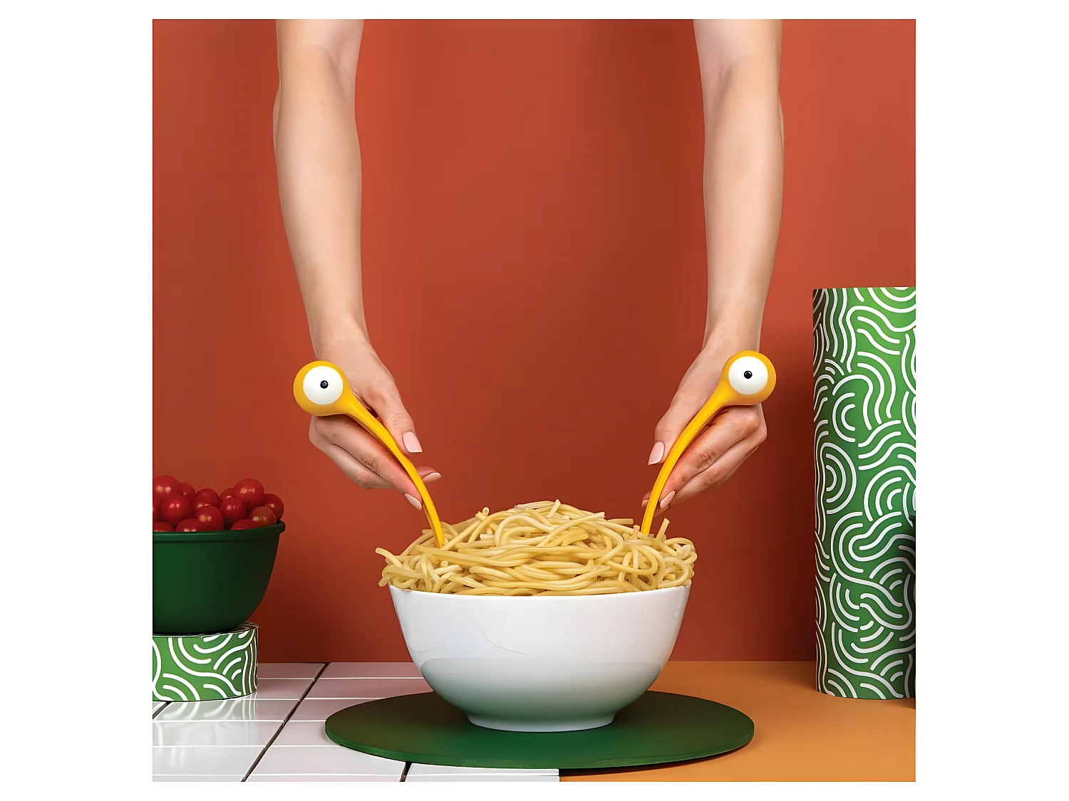 Cubiertos pasta monsters