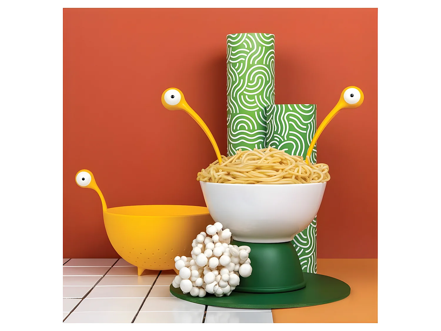 Cubiertos pasta monsters
