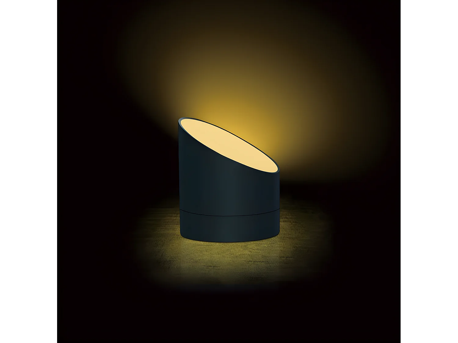 Réveil veilleuse Edge Light Noir  Gingko