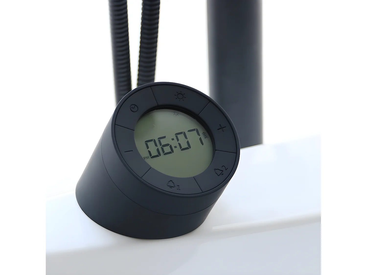 Réveil veilleuse Edge Light Noir  Gingko