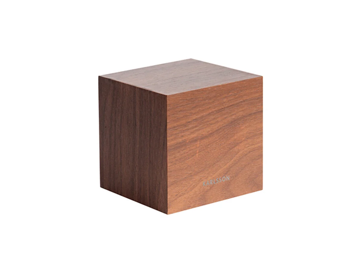Réveil Mini Cube en bois - Karlsson