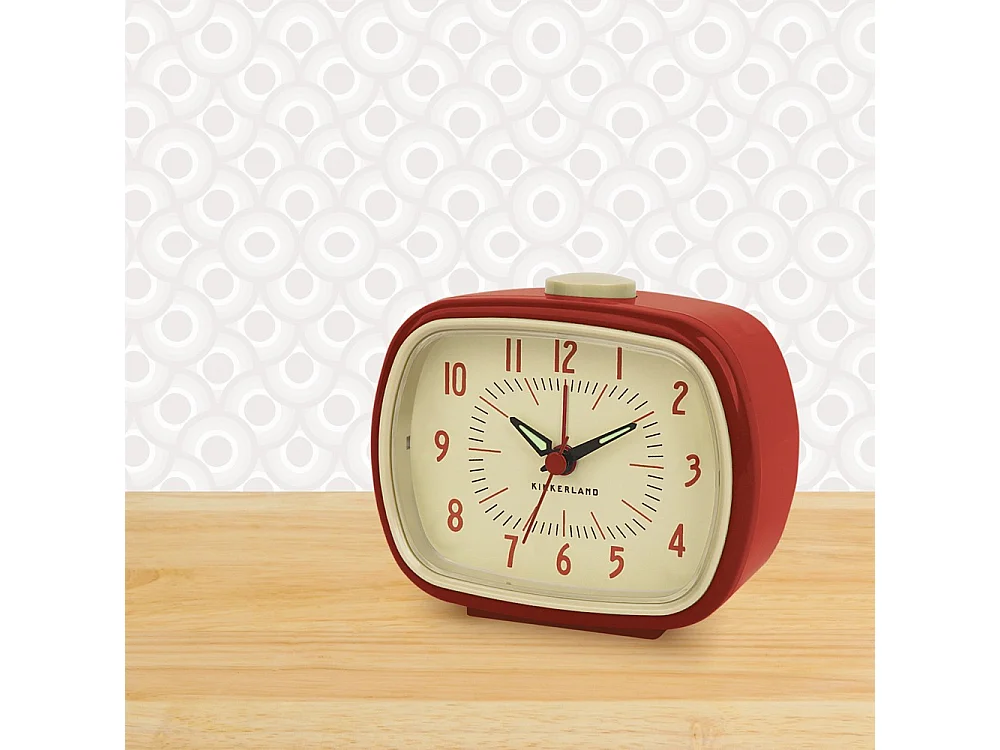 Réveil Rétro Rouge  Kikkerland