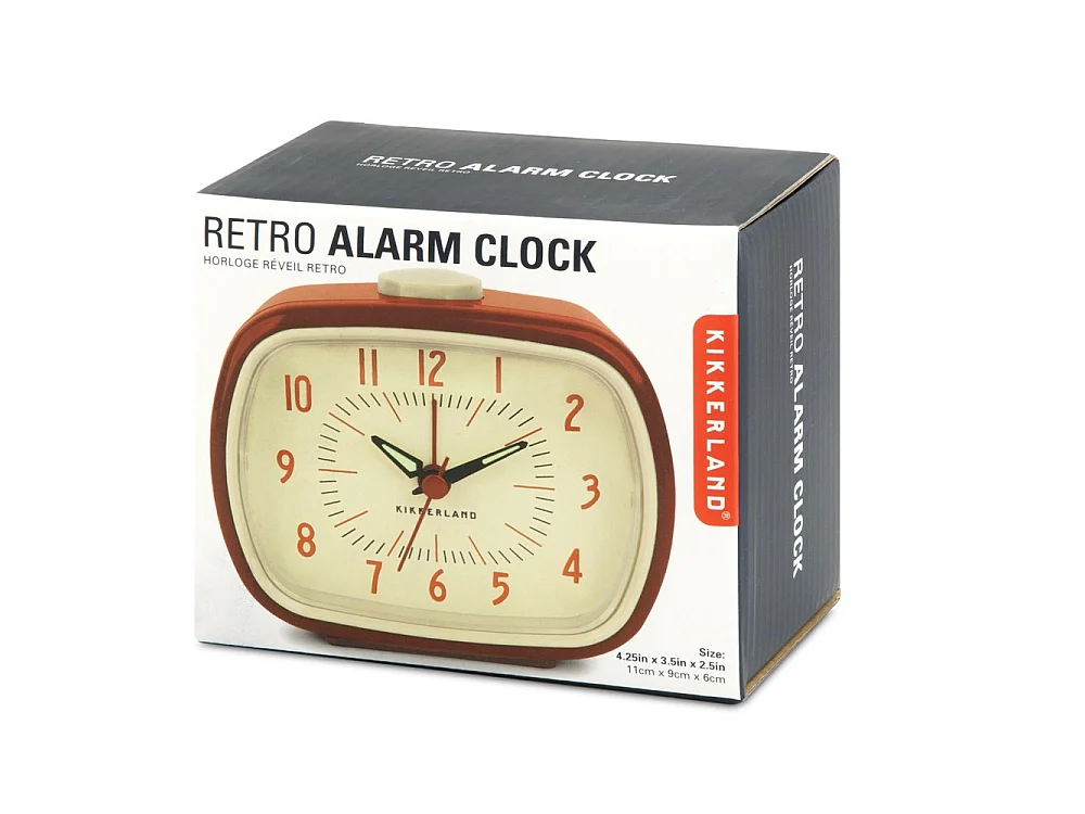 Réveil Rétro Rouge  Kikkerland