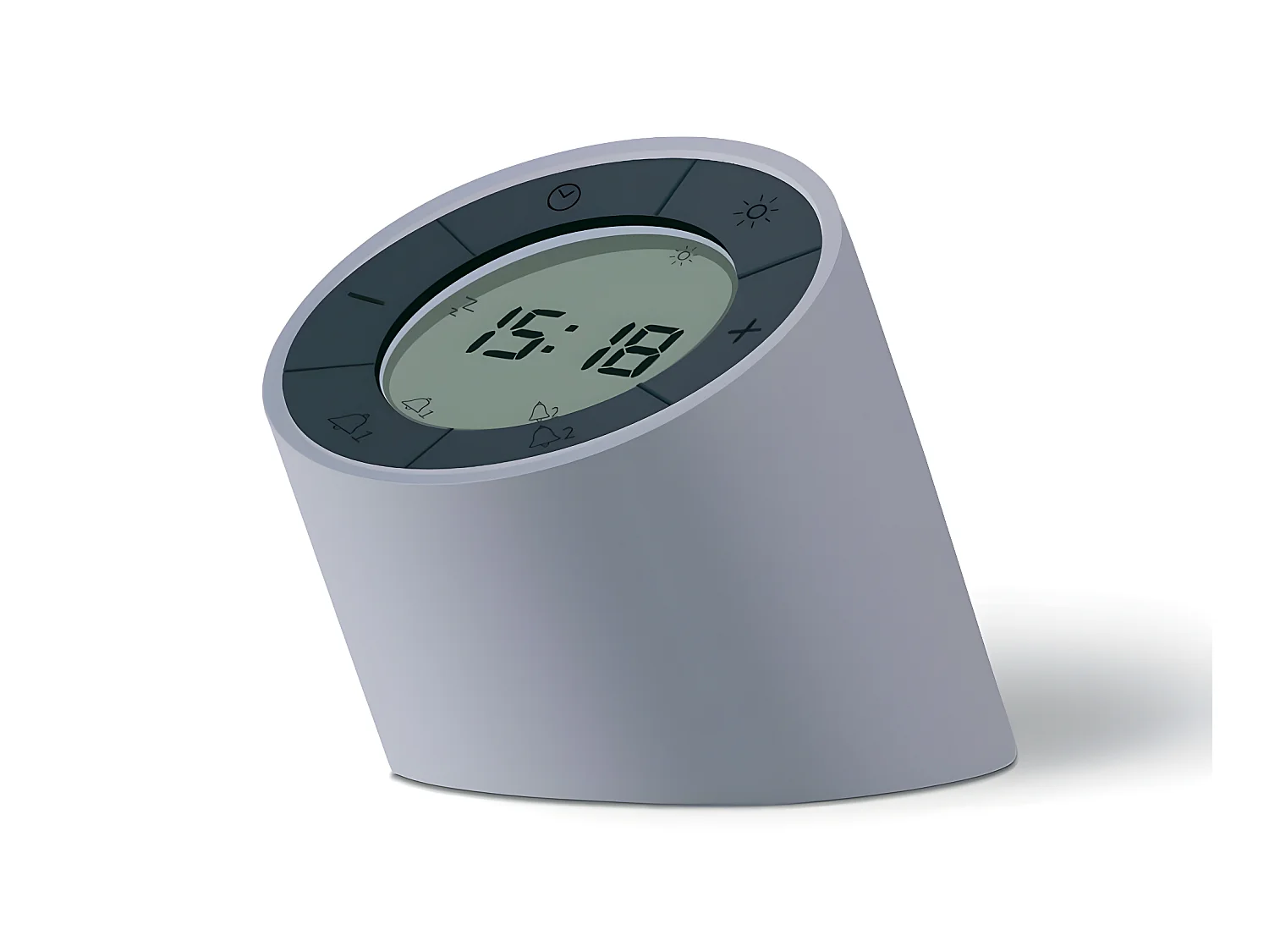 Réveil veilleuse Edge Light Gris  Gingko