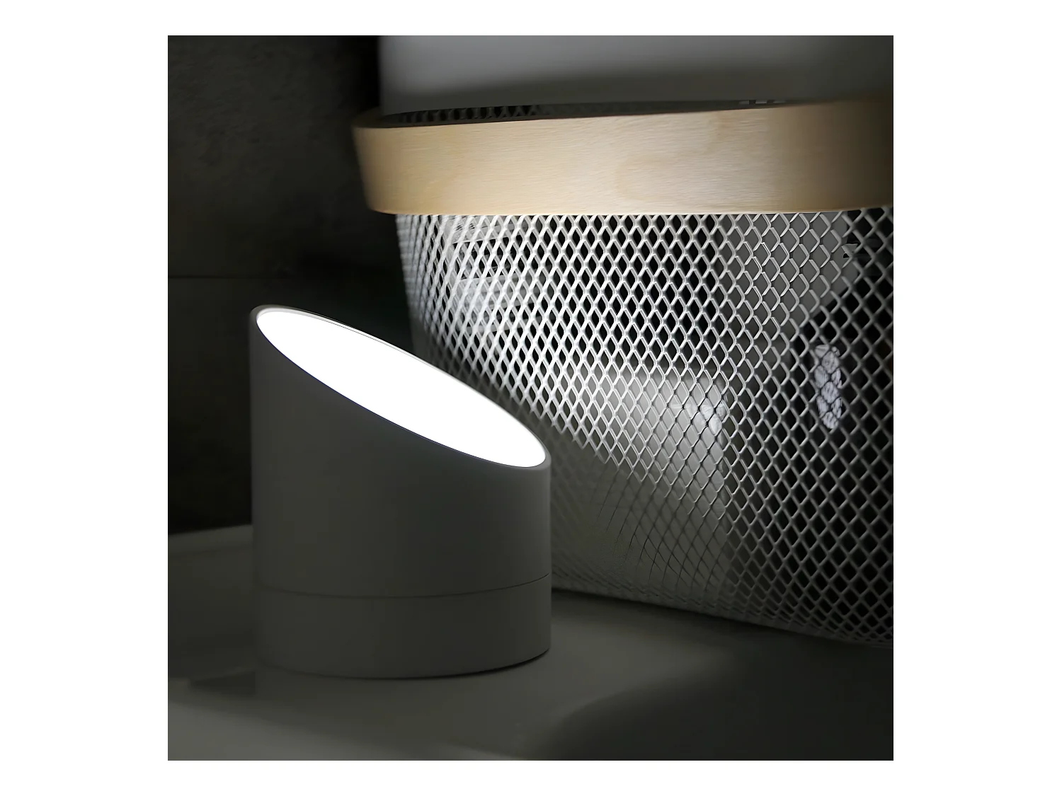 Réveil veilleuse Edge Light Gris  Gingko