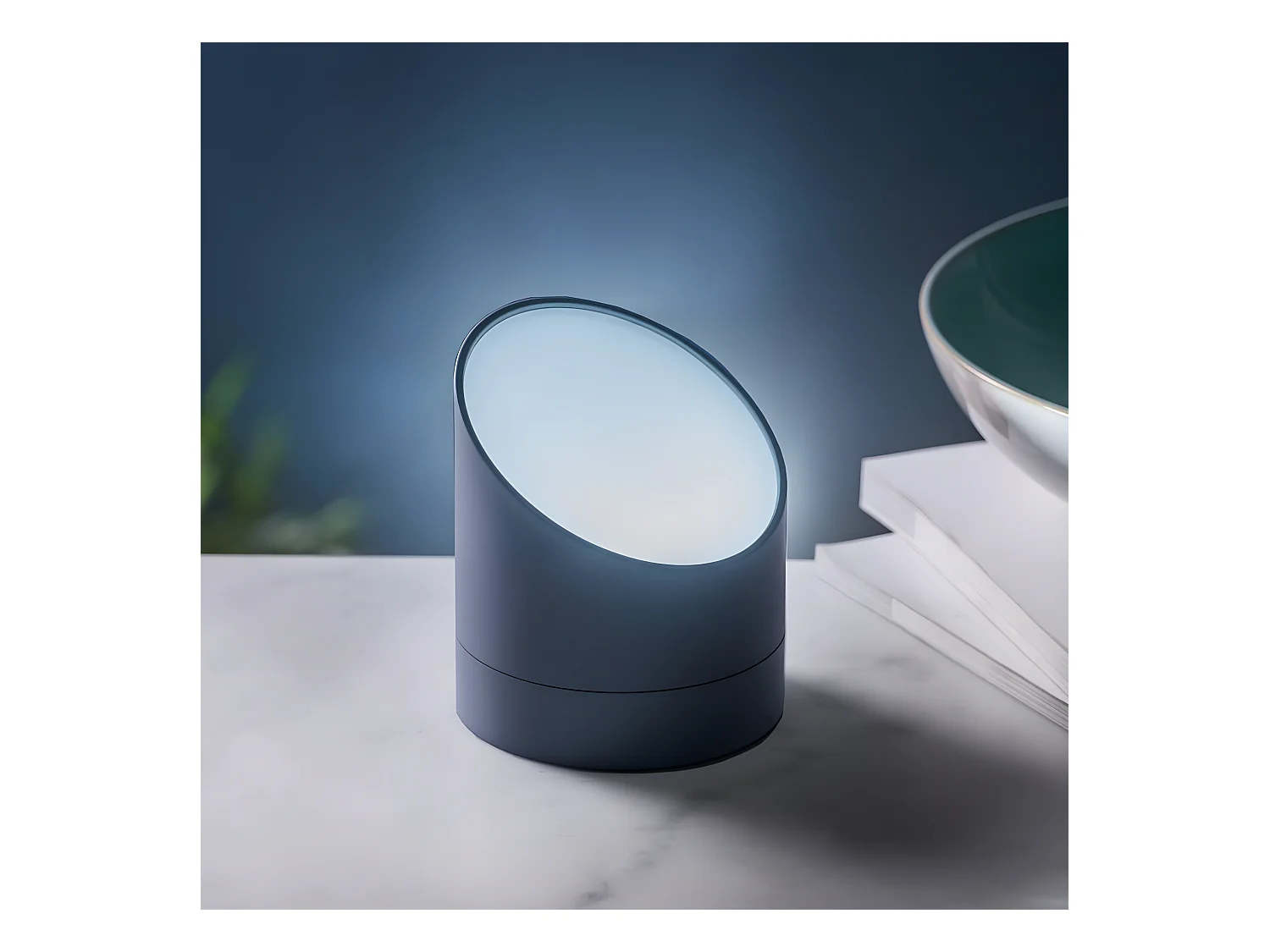 Réveil veilleuse Edge Light Gris  Gingko