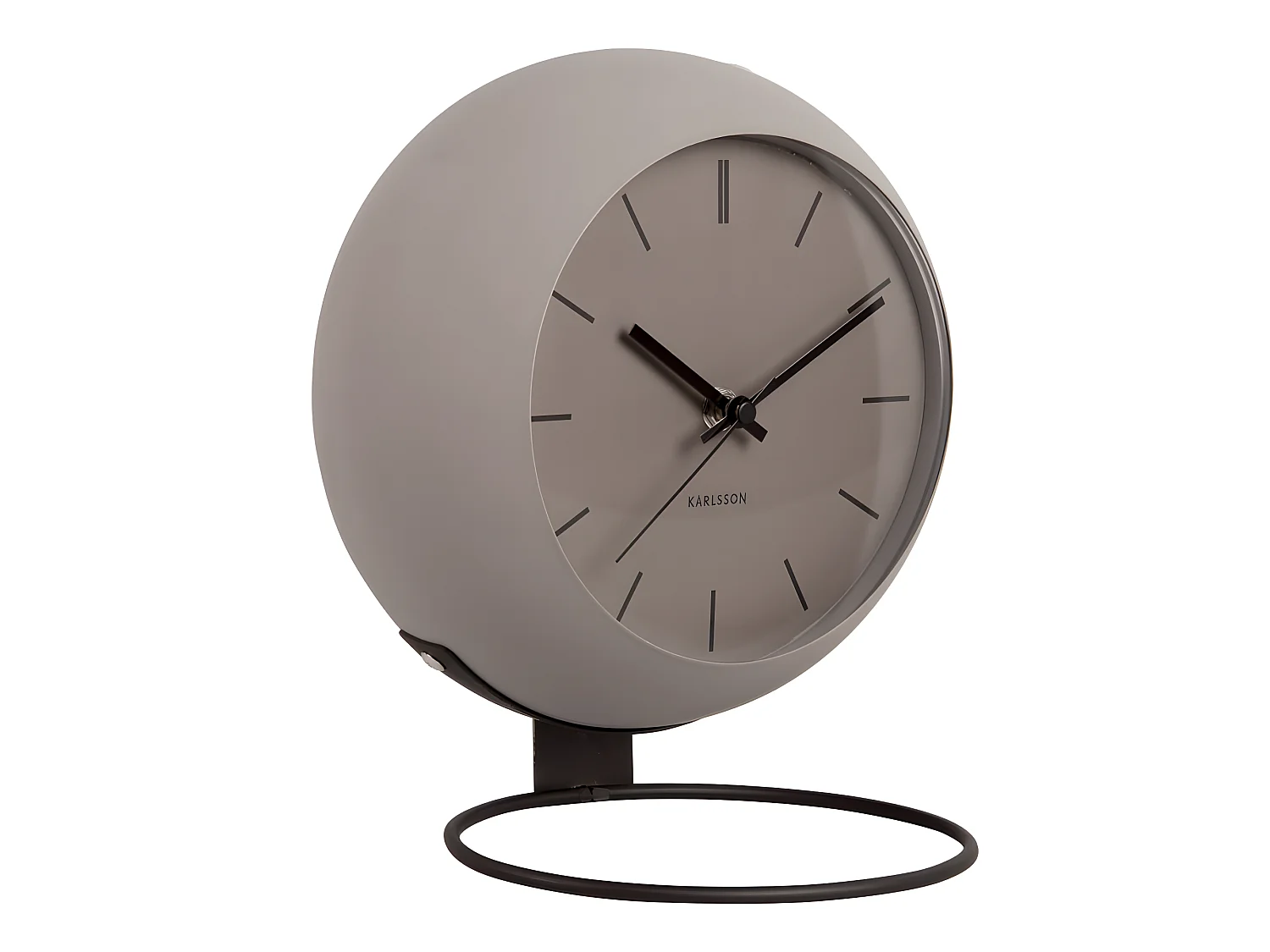 Horloge à poser Globe H24,5cm Gris  Present Time