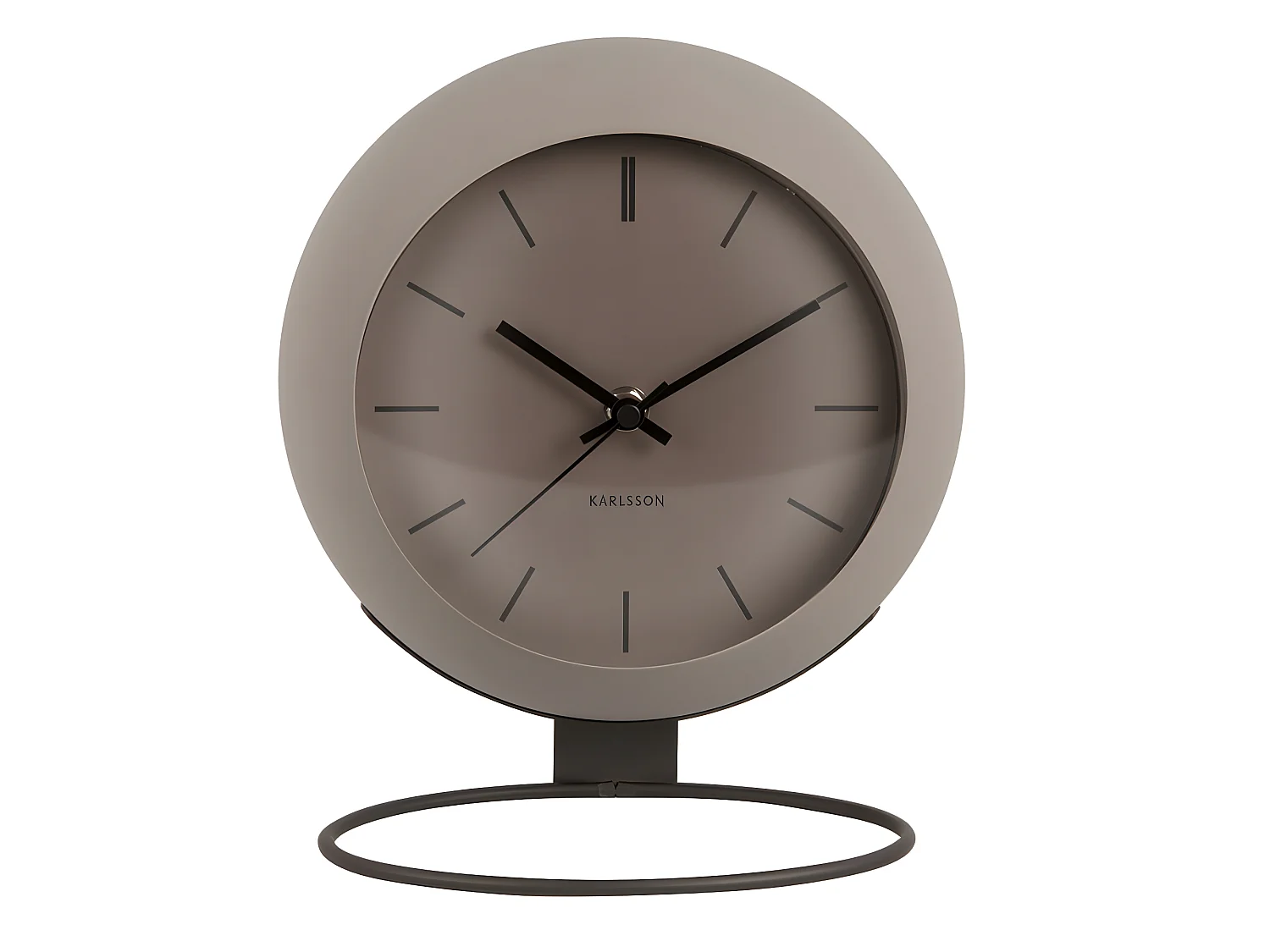 Horloge à poser Globe H24,5cm Gris  Present Time