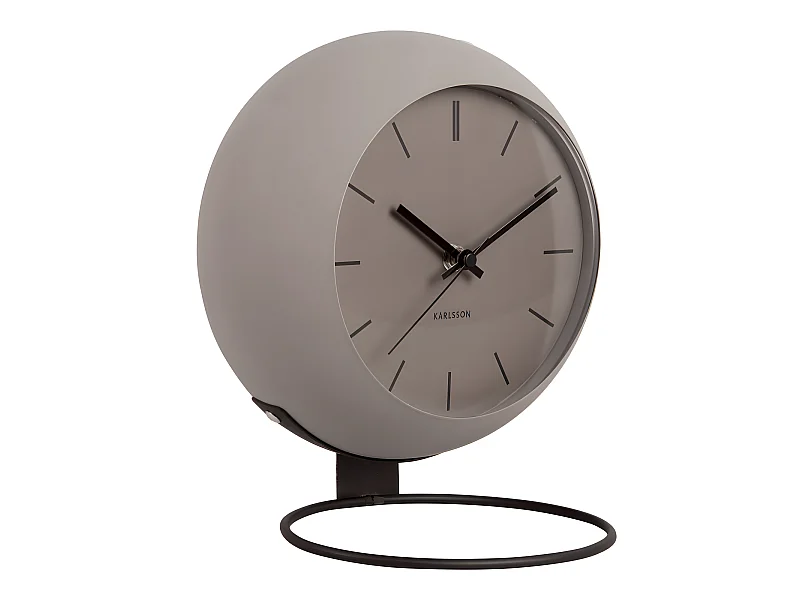 Horloge à poser Globe H24,5cm Gris  Present Time