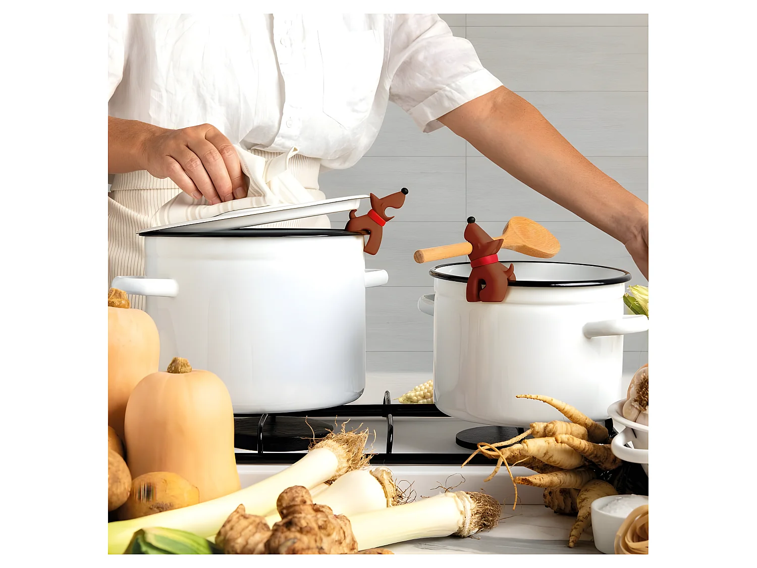 Repose cuillère Buddy Marron  PA Design