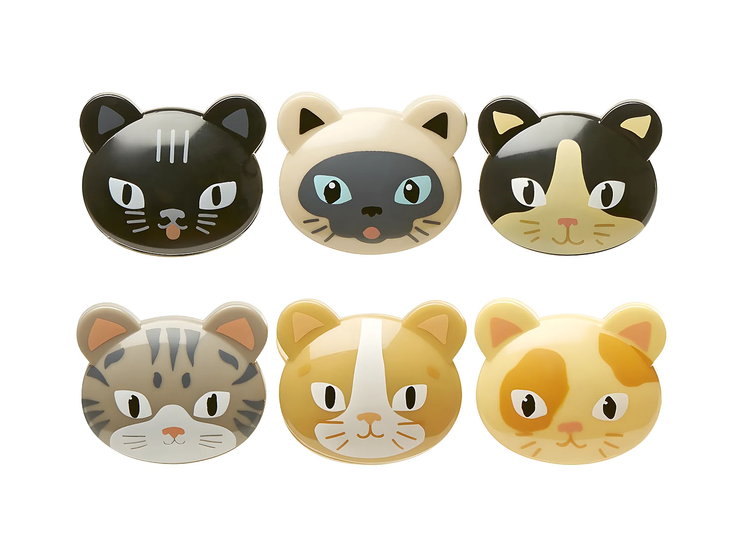 Set de 6 clips à sachets  Chat Kikkerland