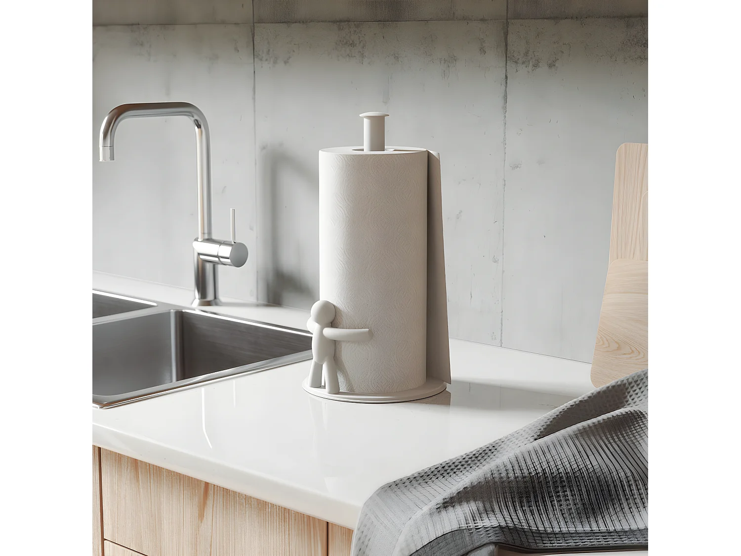 Porte essuie tout Buddy Blanc  Umbra