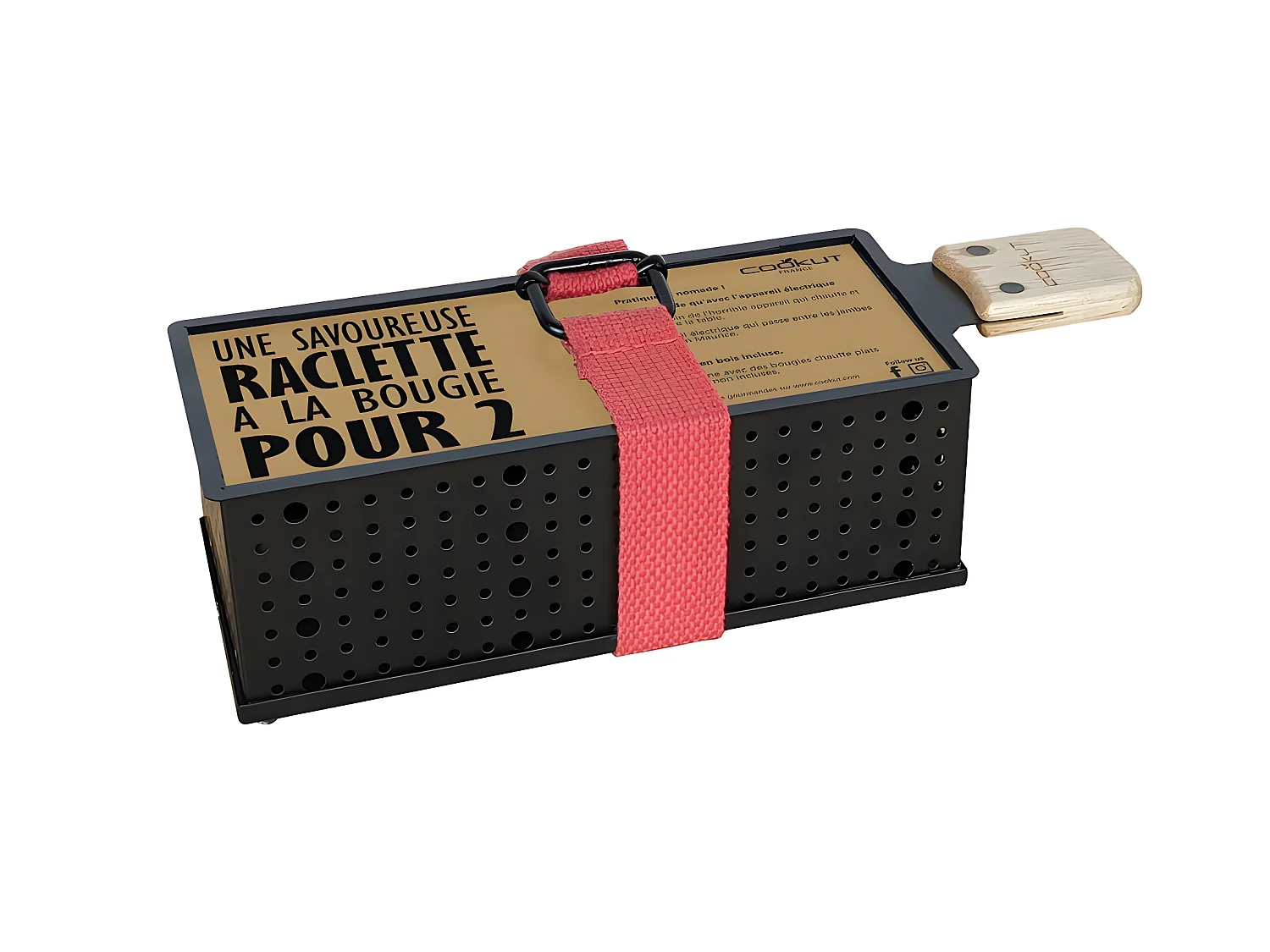 Raclette à la bougie pour 2 Noir  Cookut