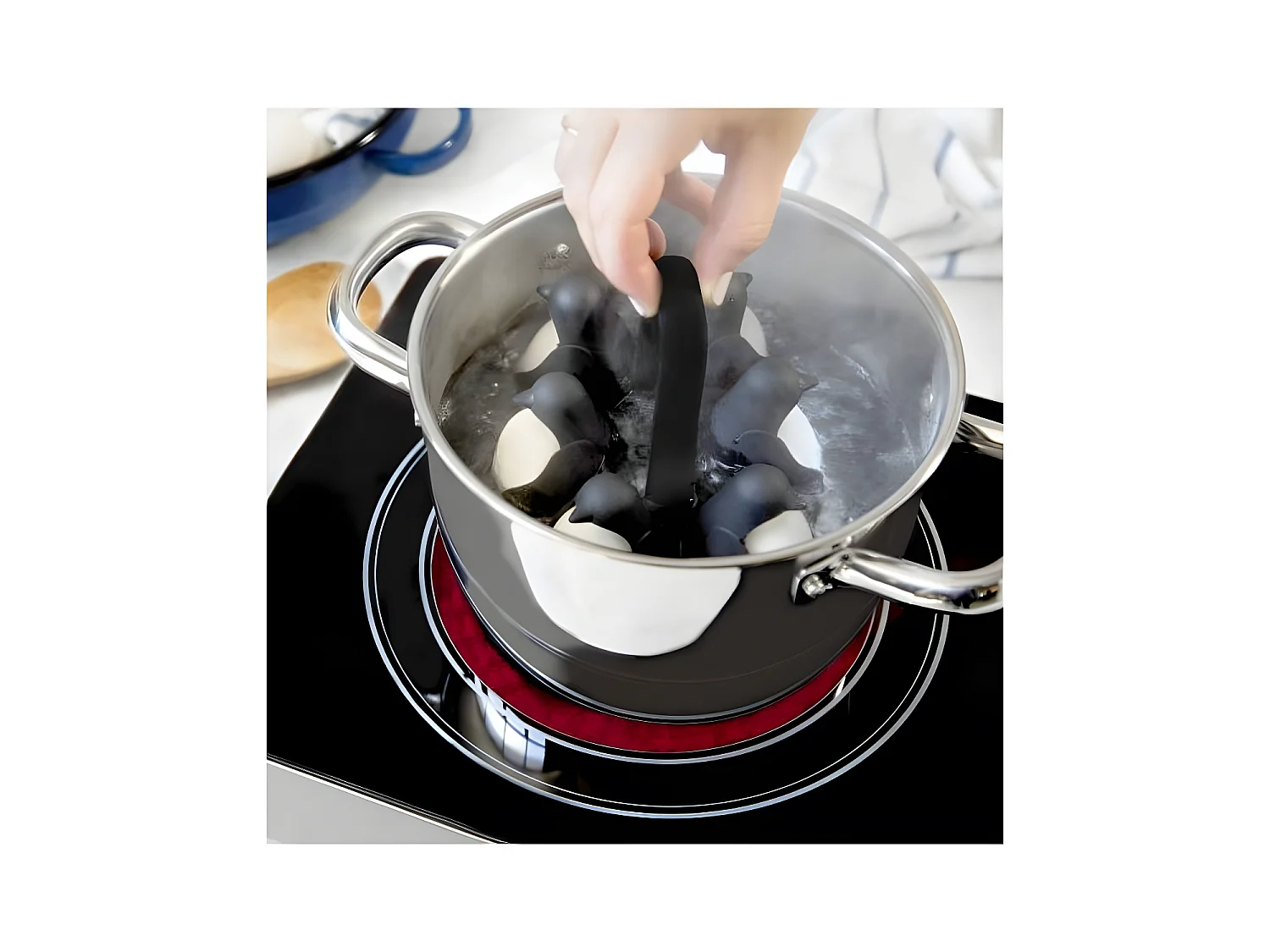 Support à oeufs pour la cuisson et le stockage Multicolore Pingouin PA Design