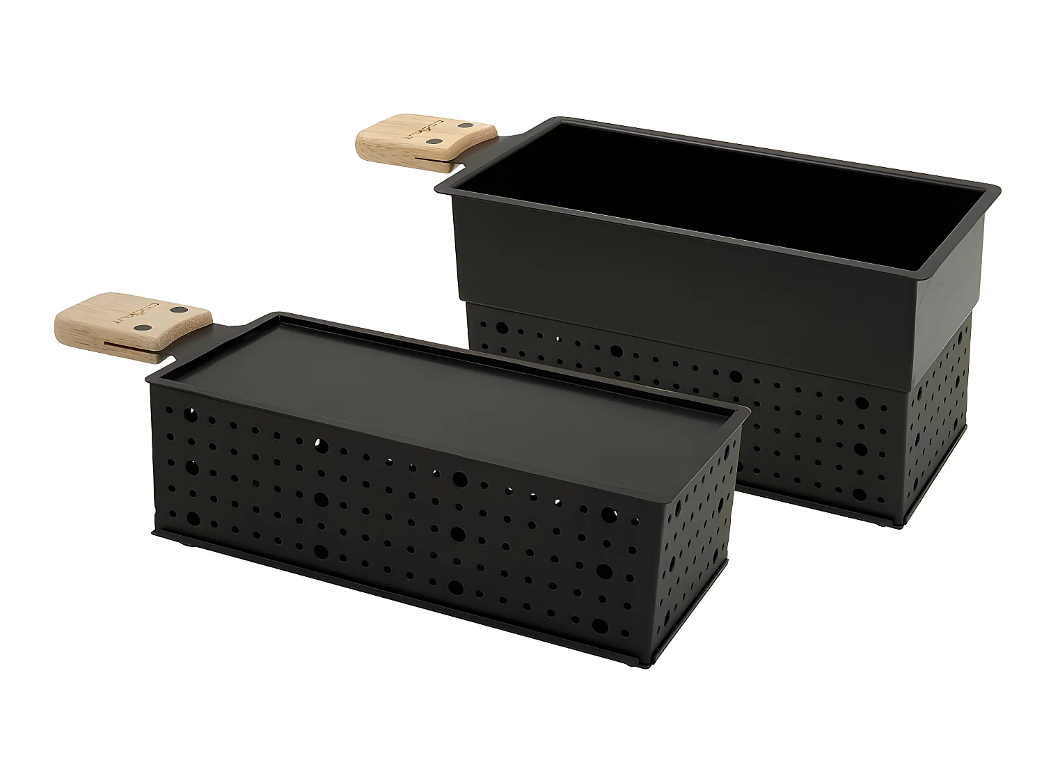 Coffret cadeau Raclette et Fondue Noir  Cookut