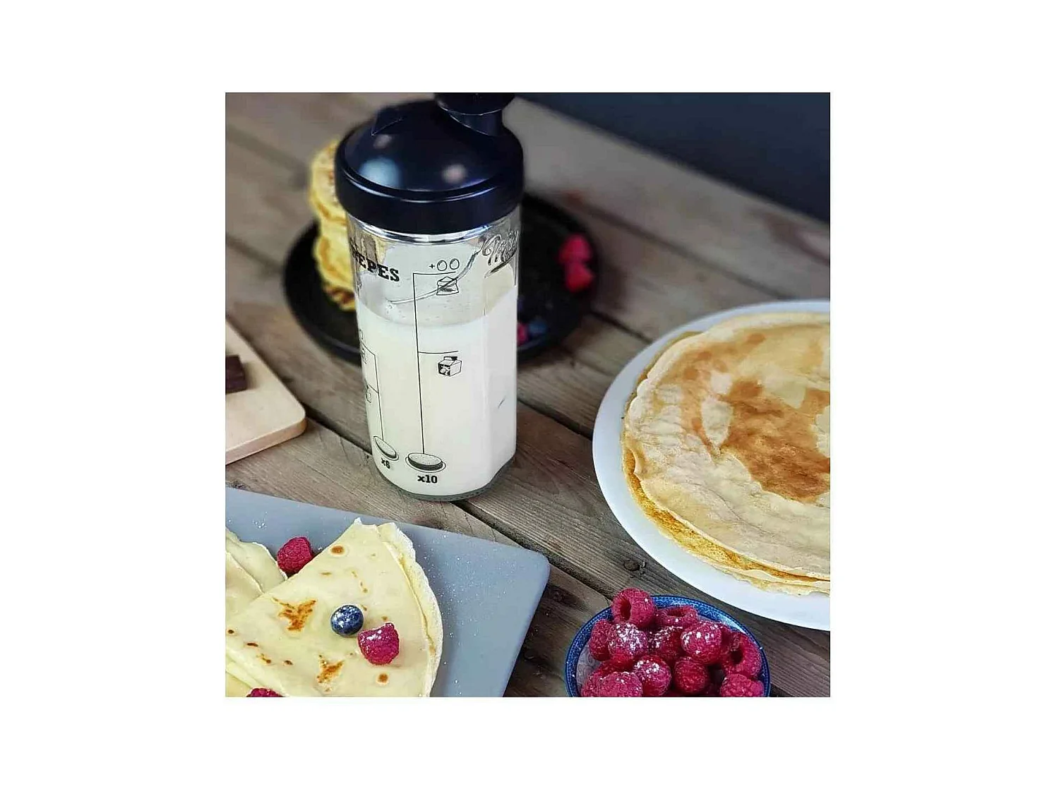 Miam - Shaker à crêpes et pancakes Transparent  Cookut