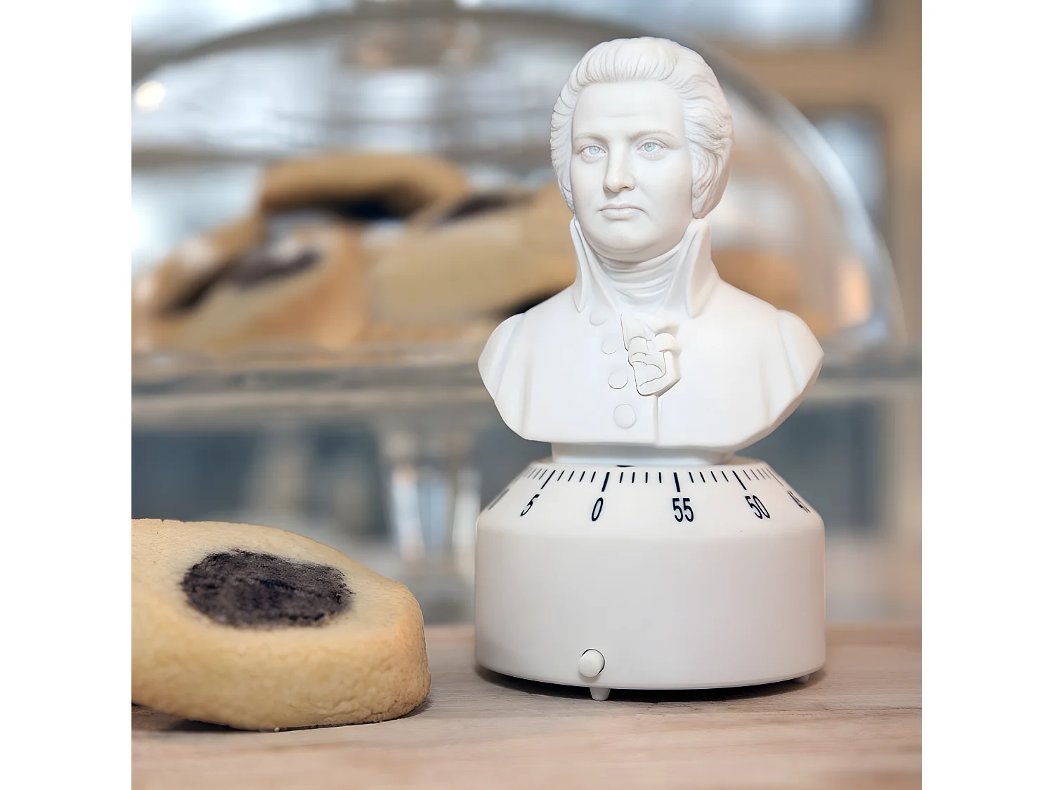 Minuteur de cuisine Mozart Blanc  Kikkerland