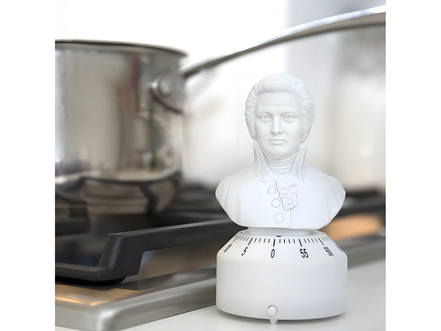 Minuteur de cuisine Mozart Blanc  Kikkerland