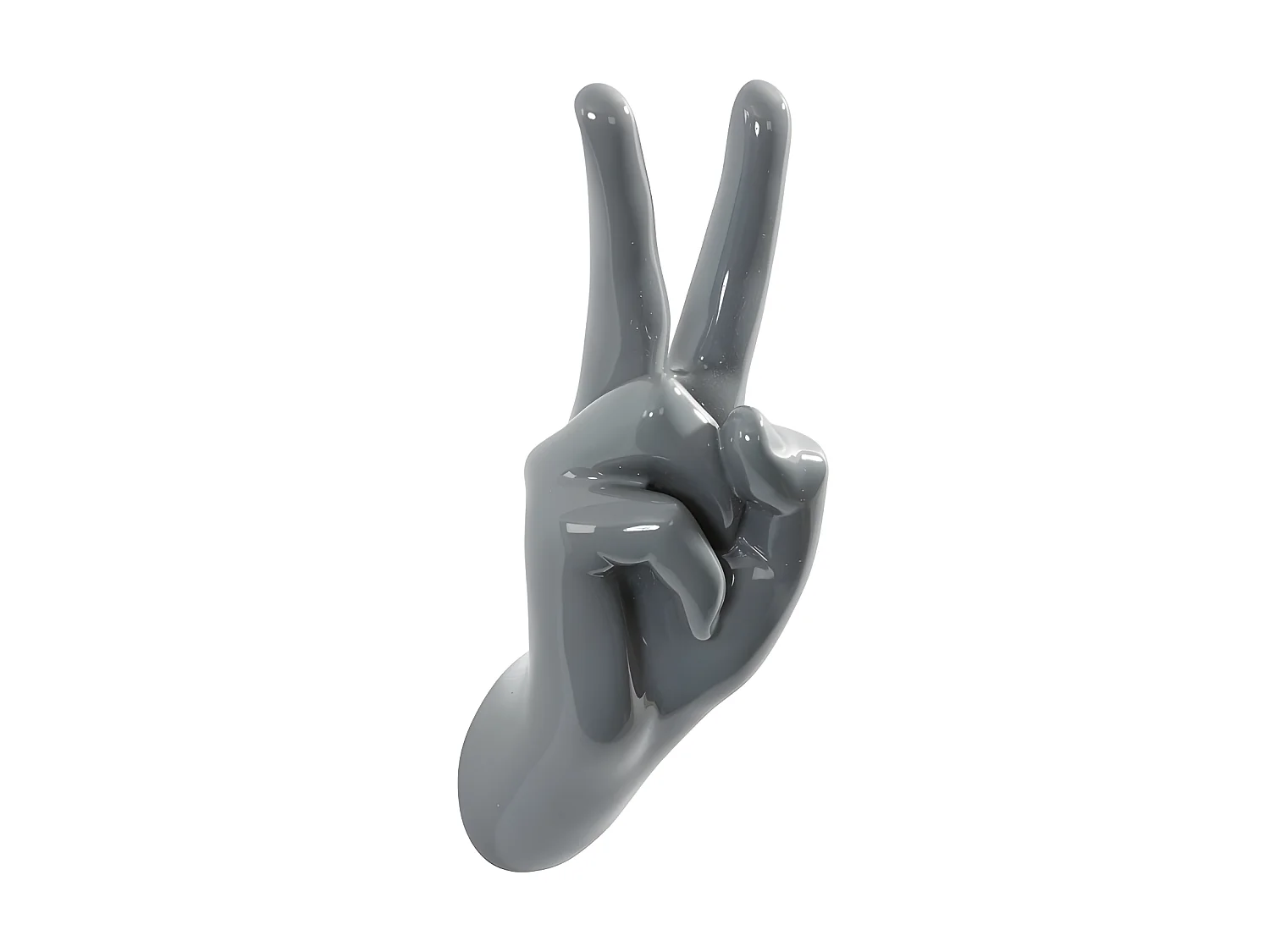 Porte manteaux main Peace Gris  Thelermont Hupton
