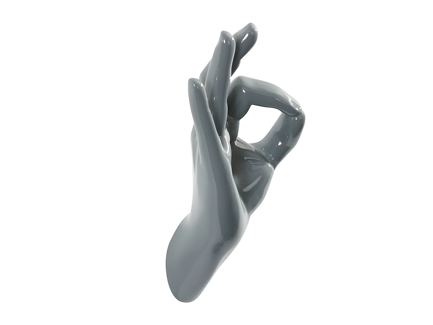 Porte manteaux main OK Gris  Thelermont Hupton