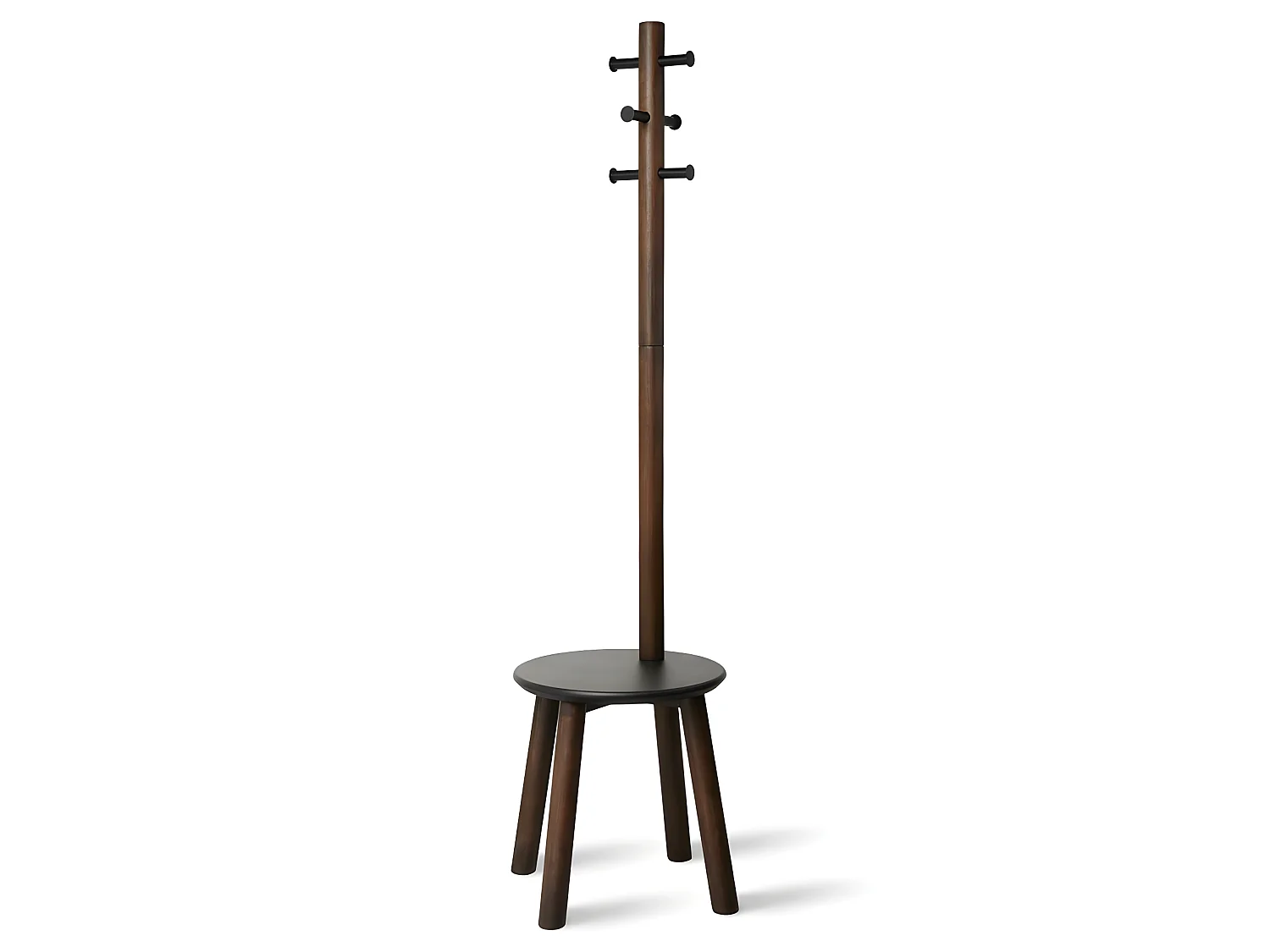 Porte manteaux tabouret Pillard Marron  Umbra