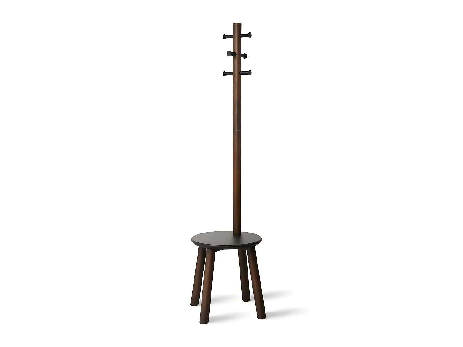 Porte manteaux tabouret Pillard Marron  Umbra