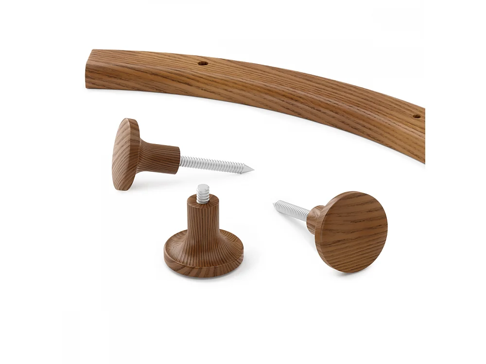 Porte manteaux mural 12 crochets Slinka Marron  Umbra